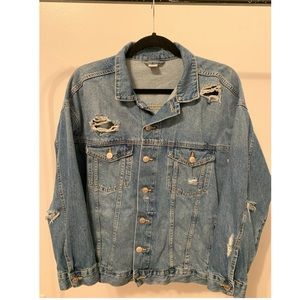 Oversized denim jacket